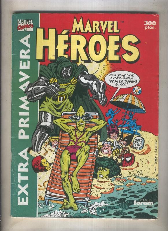 Marvel Heroes especial primavera 1991 (numerado 2 en trasera)