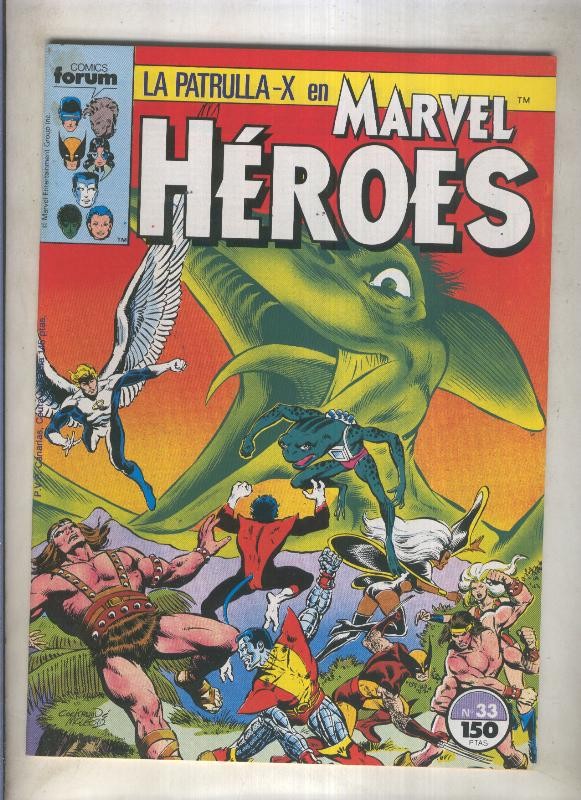 Marvel Heroes numero 33: La Patrulla X (numerado 2 en trasera)