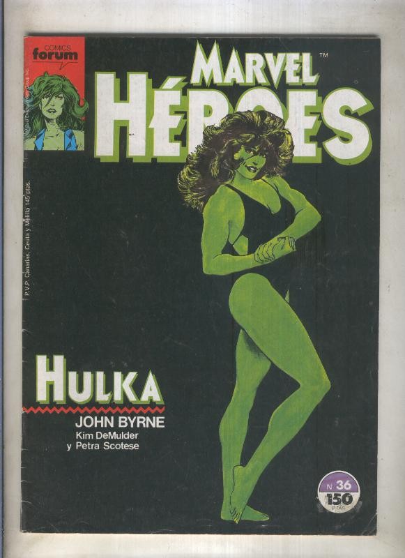 Marvel Heroes numero 36: Hulka (numerado 3 en trasera)