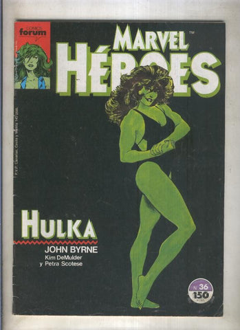 Marvel Heroes numero 36: Hulka (numerado 3 en trasera)