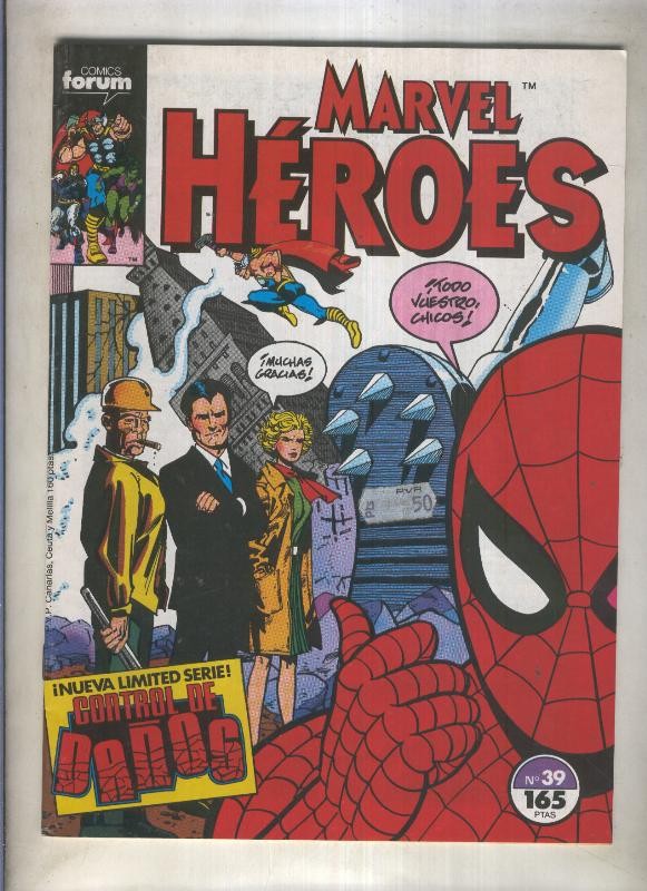Marvel Heroes numero 39: Control de Daños (numerado 1 en trasera)