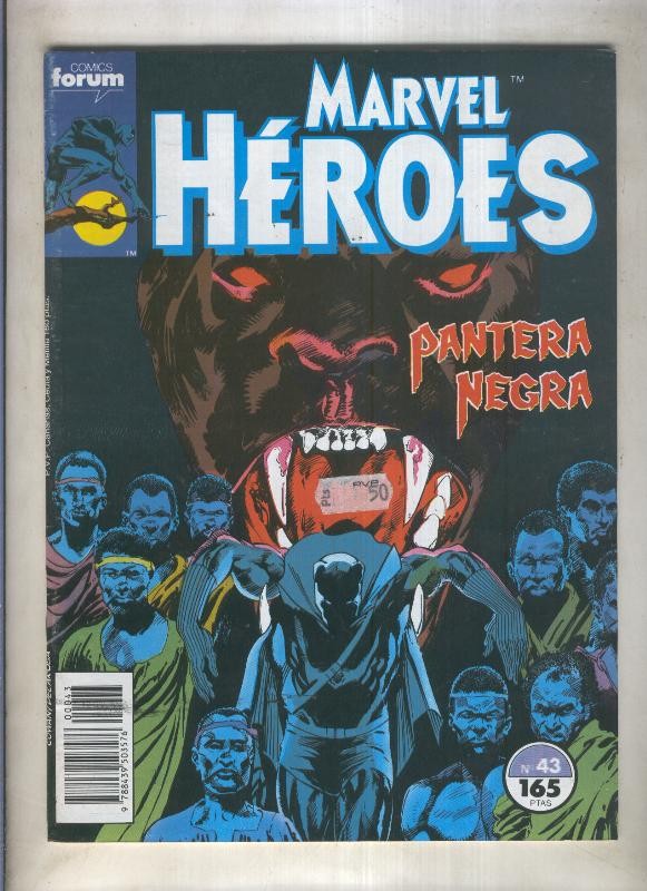 Marvel Heroes numero 43: Pantera Negra (numerado 1 en trasera)