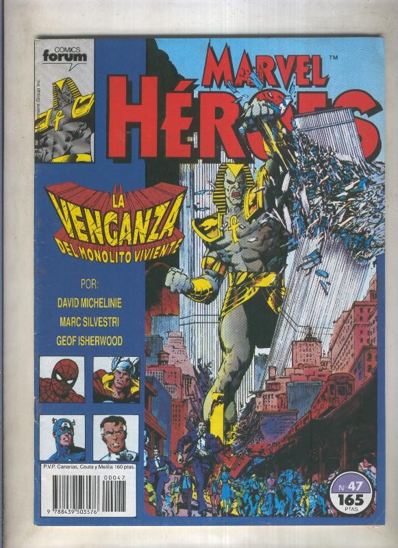 Marvel Heroes numero 47: Monolito viviente (numerado 2 en trasera)