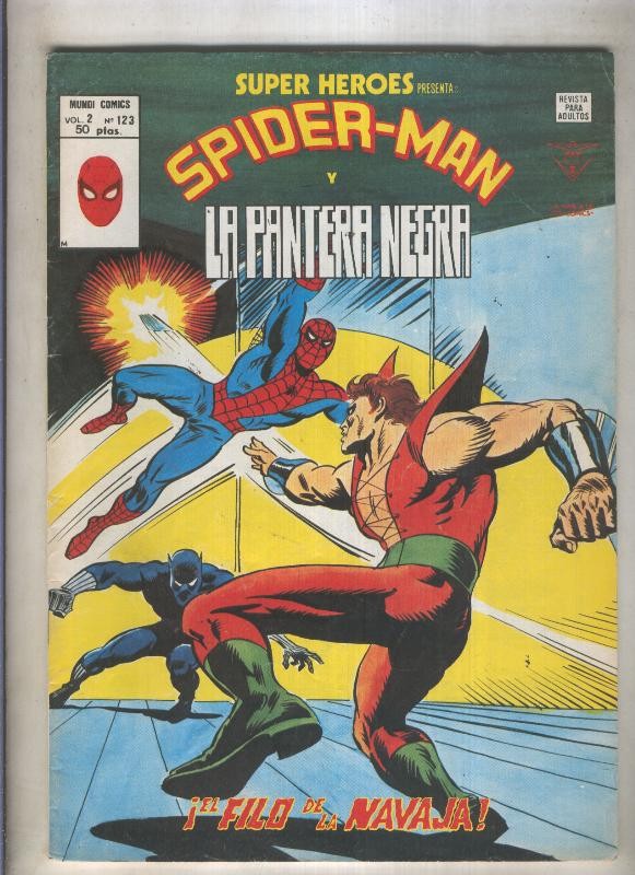 Super Heroes volumen 2 numero 123: Spiderman y La Pantera Negra