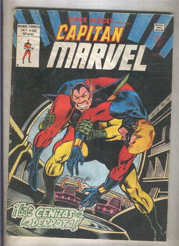 Super Heroes volumen 2 numero 133: Capitan Marvel (numerado 3 en trasera)