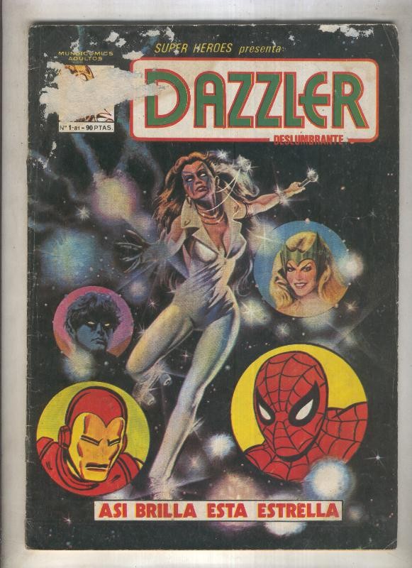 Super Heroes de Mundicomics numero 1: Dazzler (numerado 2 en trasera)