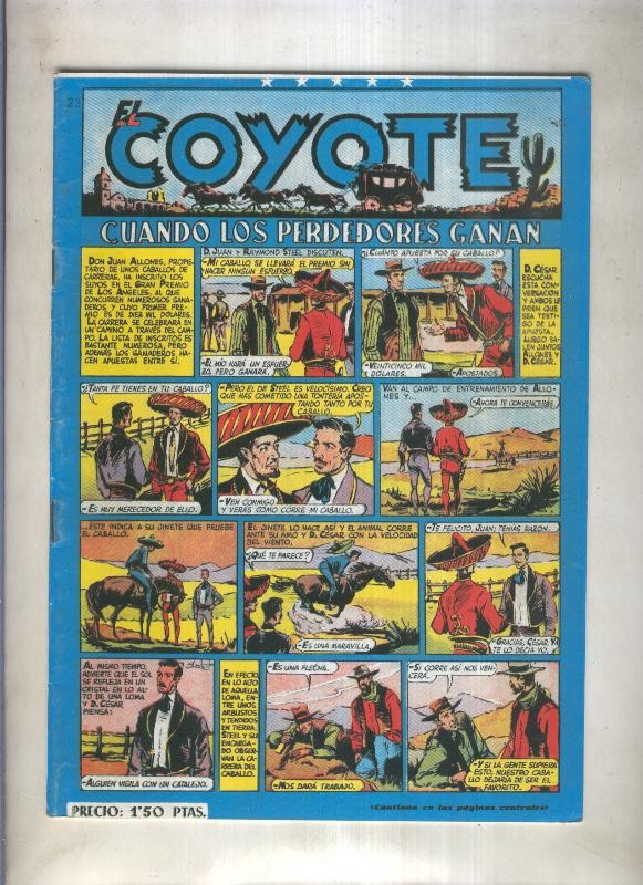 El Coyote facsimil numero 023: Cuando los perdedores ganan (numerado 3 en trasera)