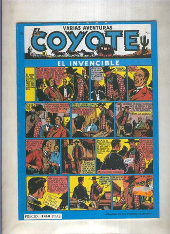 El Coyote facsimil numero 019: El invencible (numerado 1 en trasera)