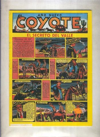 El Coyote facsimil numero 015: El secreto del valle (numerado 1 en trasera)