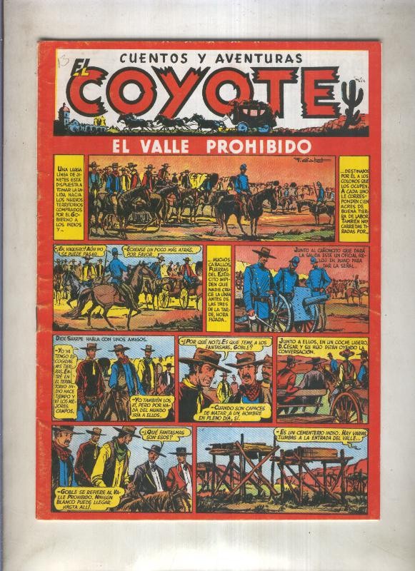 El Coyote facsimil numero 013: El valle prohibido (numerado 2 en trasera)