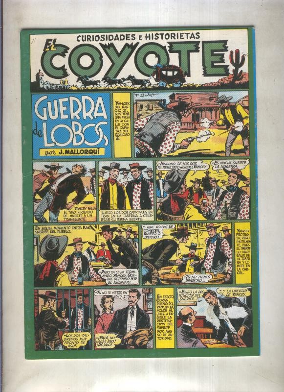 El Coyote facsimil numero 011: Guerra de lobos (numerado 3 en trasera)