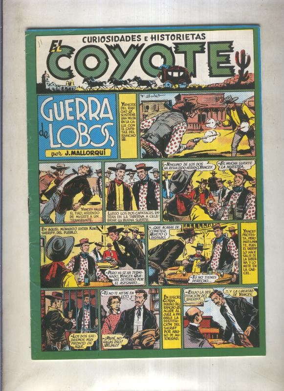 El Coyote facsimil numero 011: Guerra de lobos (numerado 2 en trasera)