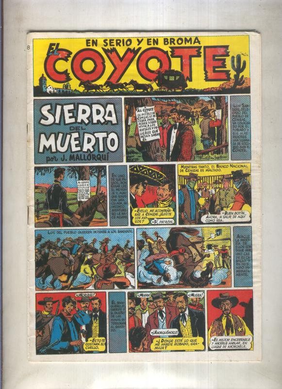 El Coyote facsimil numero 008: Sierra del muerto (numerado 3 en trasera)