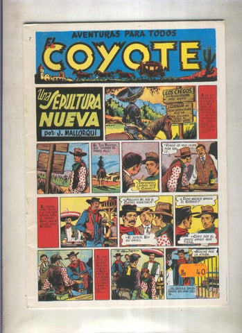 El Coyote facsimil numero 007: Una sepultuva nueva (numerado 3 en trasera)