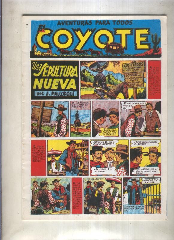 El Coyote facsimil numero 007: Una sepultuva nueva (numerado 1 en trasera)