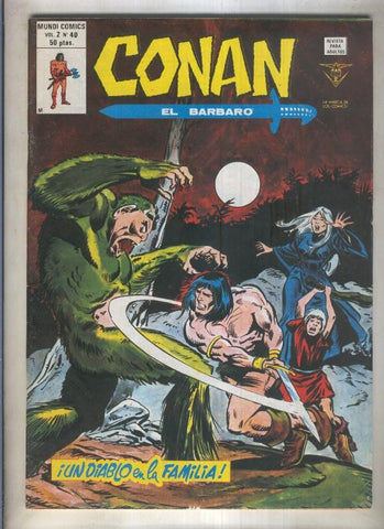 Conan el Barbaro volumen 2 numero 40 (numerado 2 en trasera)