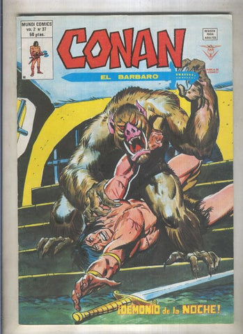 Conan el Barbaro volumen 2 numero 37 (numerado 1 en trasera)