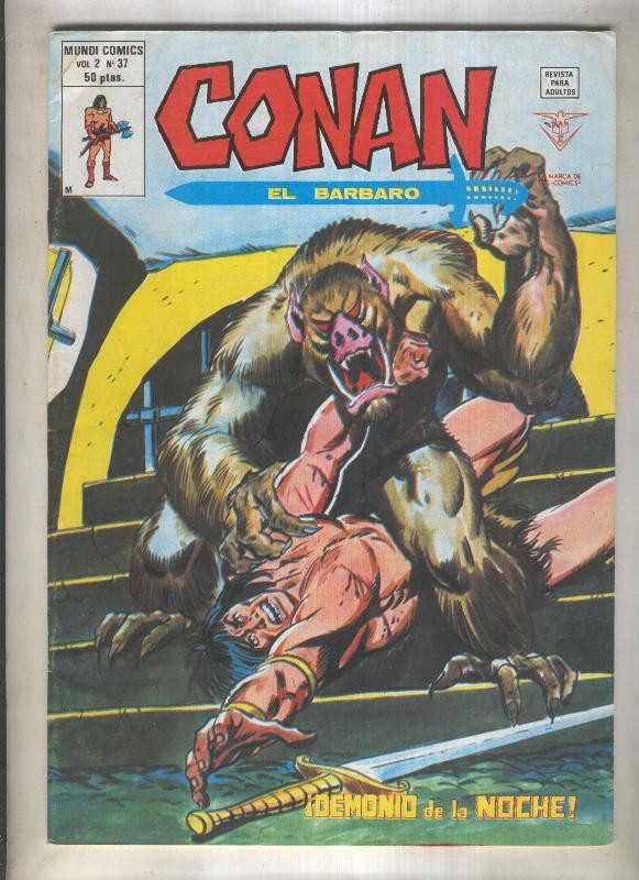 Conan el Barbaro volumen 2 numero 37 (numerado 5 en trasera)