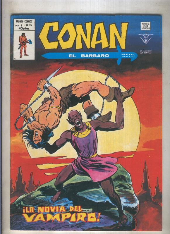 Conan el Barbaro volumen 2 numero 35 (numerado 1 en trasera)