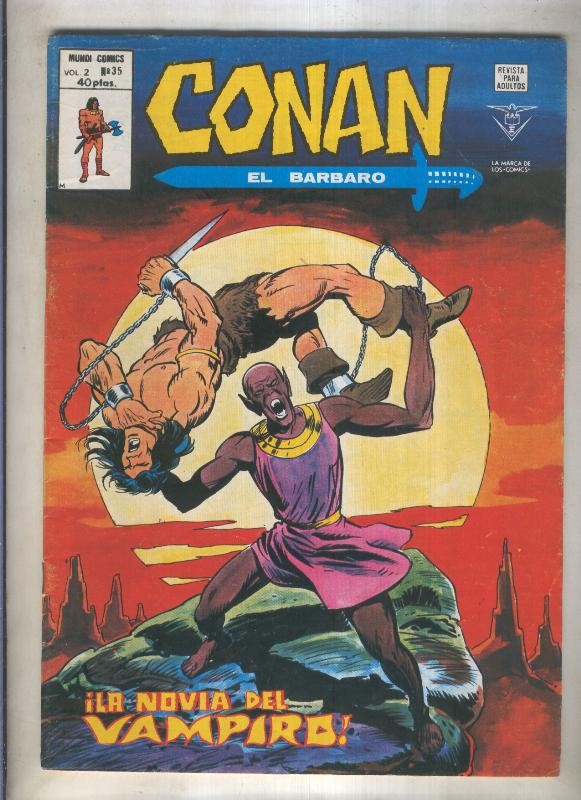 Conan el Barbaro volumen 2 numero 35 (numerado 4 en trasera)