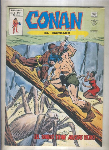 Conan el Barbaro volumen 2 numero 34 (numerado 2 en trasera)