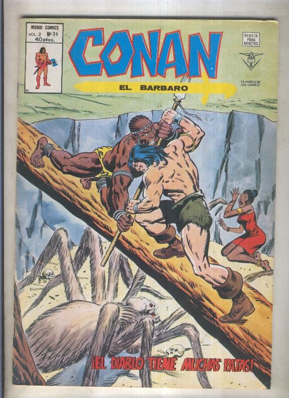 Conan el Barbaro volumen 2 numero 34 (numerado 3 en trasera)