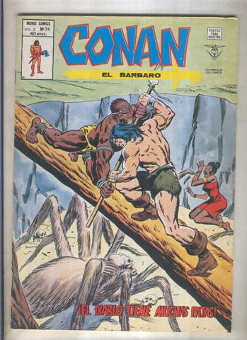 Conan el Barbaro volumen 2 numero 34 (numerado 3 en trasera)