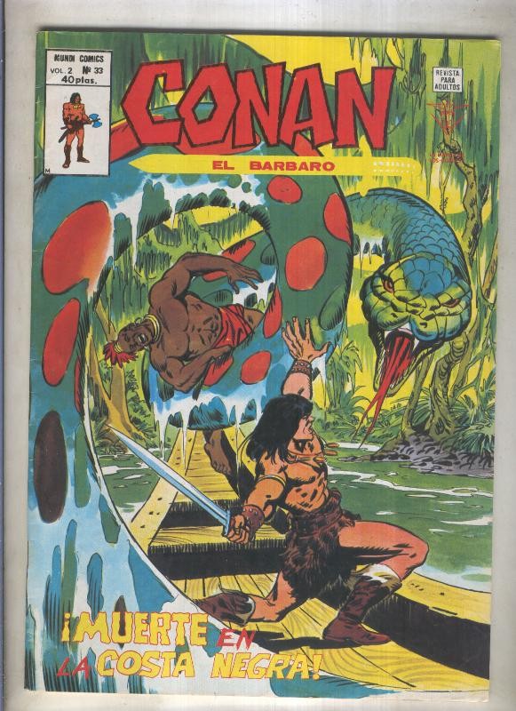 Conan el Barbaro volumen 2 numero 33 (numerado 4 en trasera)