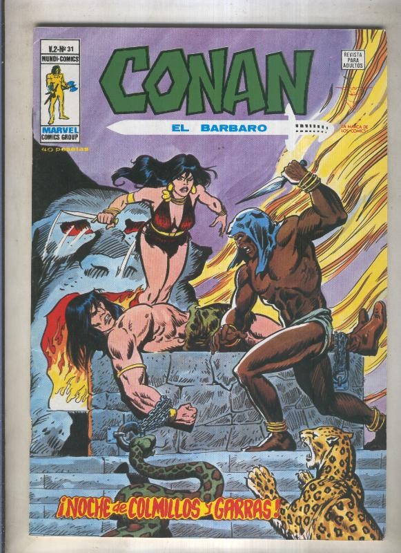 Conan el Barbaro volumen 2 numero 31 (numerado 1 en trasera)