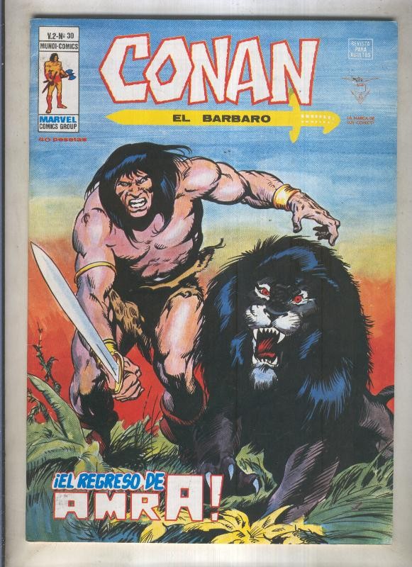 Conan el Barbaro volumen 2 numero 30 (numerado 4 en trasera)