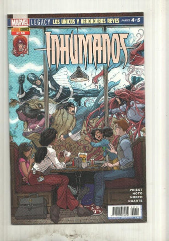 Panini: Marvel Inhumanos numero 050  Año 5  los unicos y verdaderos reyes 