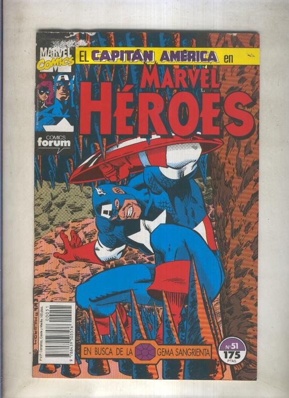 Marvel Heroes numero 51: El Capitan America (numerado 2 en interior cubierta)