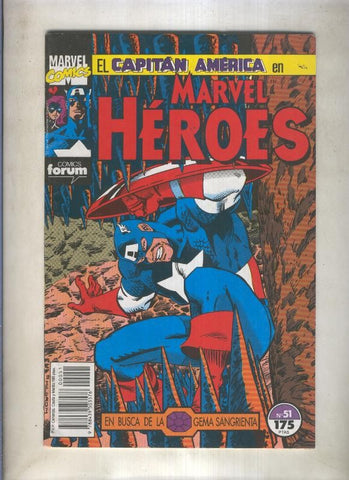 Marvel Heroes numero 51: El Capitan America (numerado 3 en interior cubierta)