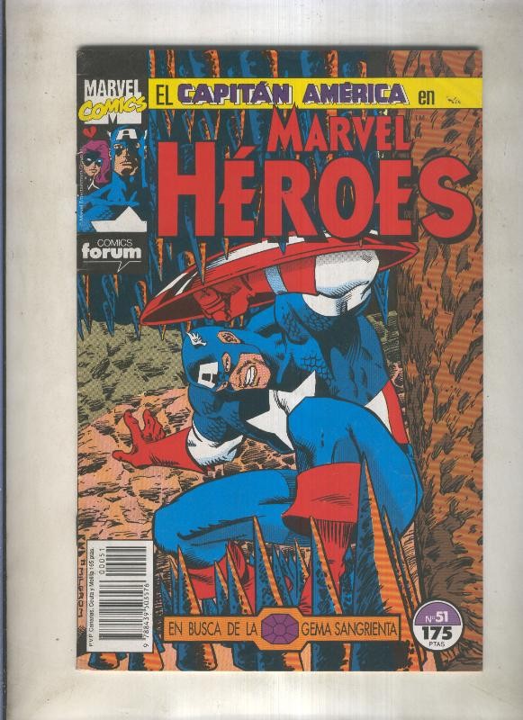 Marvel Heroes numero 51: El Capitan America (numerado 4 en interior cubierta)