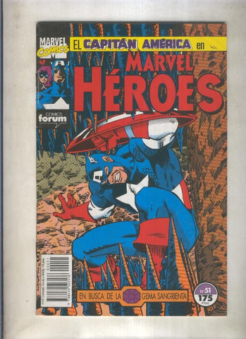 Marvel Heroes numero 51: El Capitan America (numerado 4 en interior cubierta)