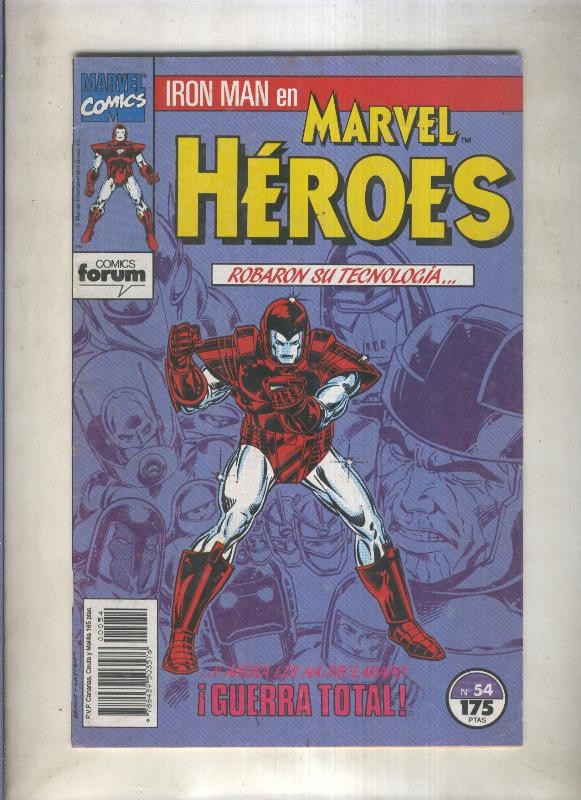 Marvel Heroes numero 54: Iron Man (numerado 1 en trasera)