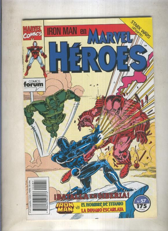 Marvel Heroes numero 57: Iron Man (numerado 1 en trasera)