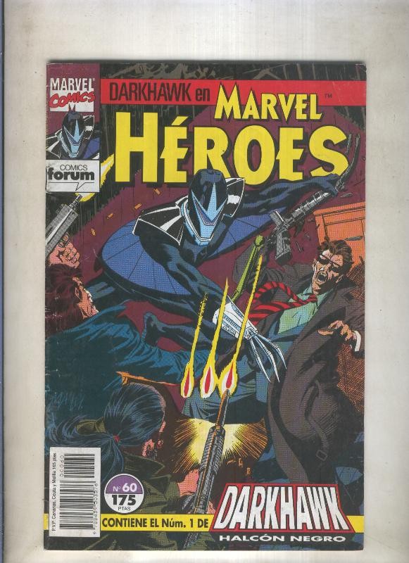 Marvel Heroes numero 60: Darkhawk (numerado 2 en trasera)