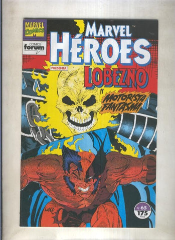 Marvel Heroes numero 65: Lobezno y Motorista Fantasma (numerado 1 en trasera)