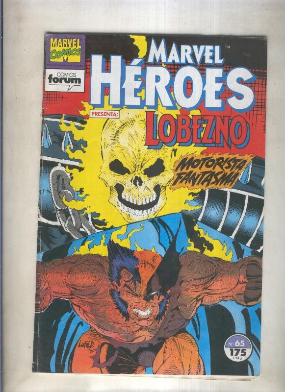 Marvel Heroes numero 65: Lobezno y Motorista Fantasma (numerado 3 en trasera)