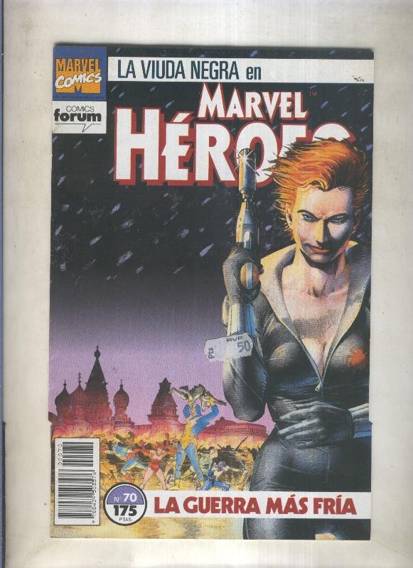 Marvel Heroes numero 70 La Viuda Negra (numerado 1 en trasera)