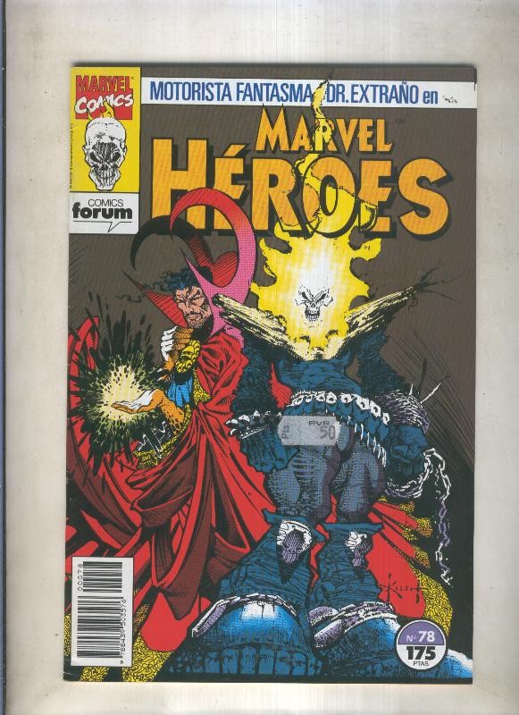 Marvel Heroes numero 78: Motorista Fantasma y Dr.Extraño (numerado 2 en trasera)