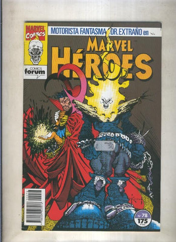 Marvel Heroes numero 78: Motorista Fantasma y Dr.Extraño (numerado 2 en trasera)