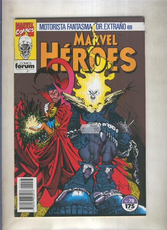 Marvel Heroes numero 78: Motorista Fantasma y Dr.Extraño (numerado 3 en trasera)