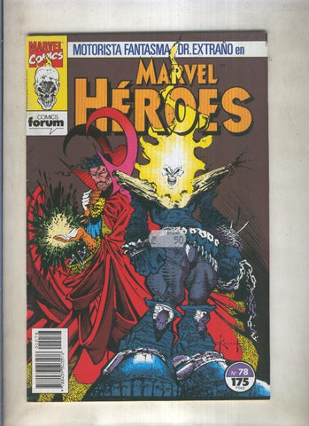 Marvel Heroes numero 78: Motorista Fantasma y Dr.Extraño (numerado 3 en trasera)