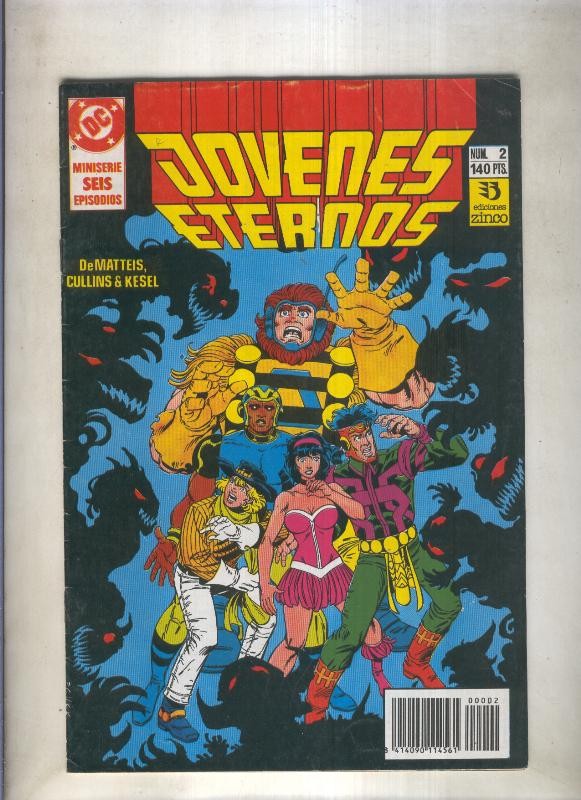 Jovenes eternos numero 2 (numerado 4 en trasera)