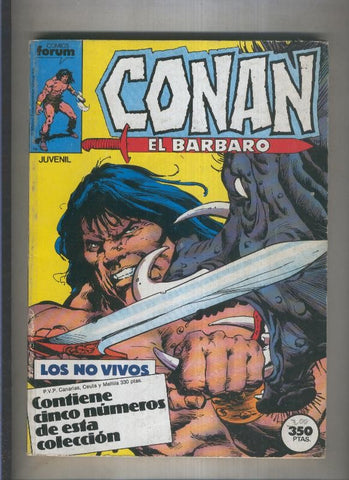 Conan el Barbaro volumen 1, primera edicion retapado numero 126 al 130 (numerado 2 en trasera)