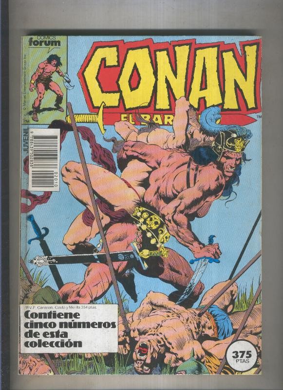 Conan el Barbaro volumen 1, primera edicion retapado numero 136 al 140