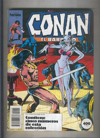 Conan el Barbaro volumen 1, primera edicion retapado numero 161 al 165 (numerado 1 en trasera)