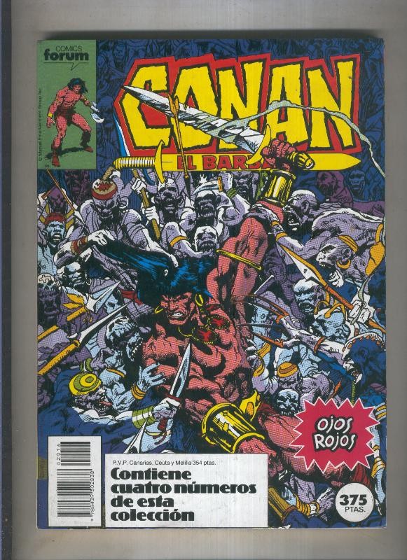 Conan el Barbaro volumen 1, primera edicion retapado numero 166 al 170
